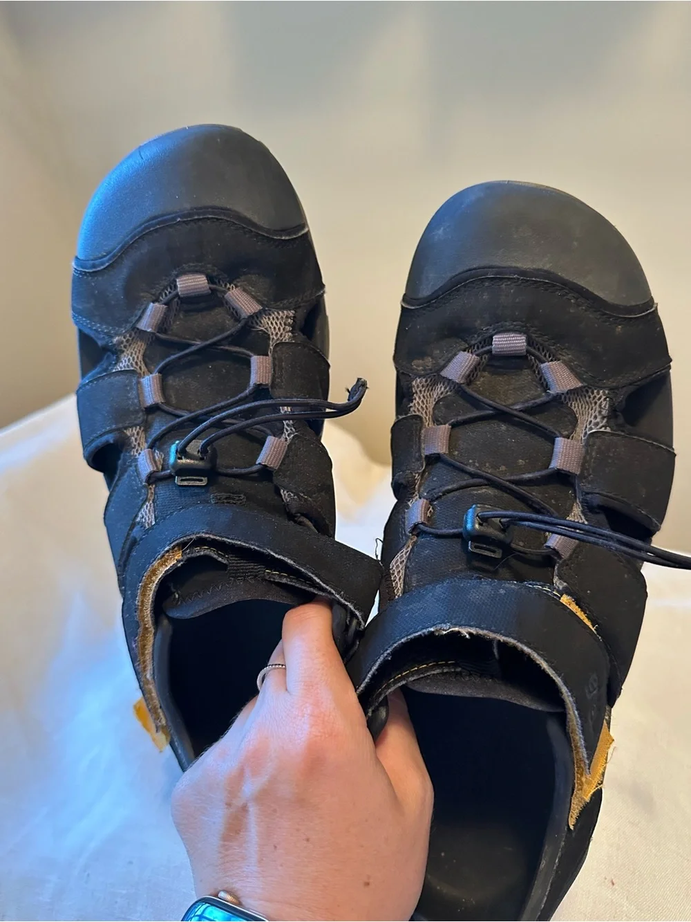 Teva Flintwood Men's Sport Sandals Black Closed Toe Gorpcore Fisherman Hiking 12